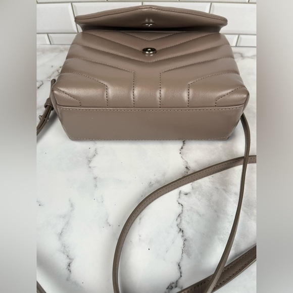 Saint Laurent YSL  Pouch Monogram Piumotto  Mink - Picture 9 of 14